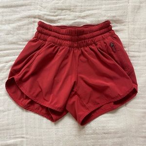 Lululemon Tracker Shorts Size 2 Red